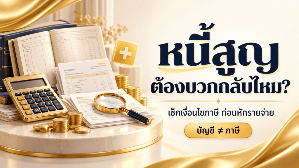 หนี้สูญต้องบวกกลับไหม